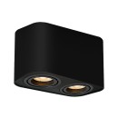 Rabalux 2053 prisadené stropné bodové svietidlo Kobald 2x42W | GU10 - čierna