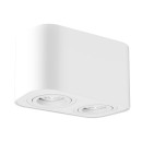 Rabalux 2054 prisadené stropné bodové svietidlo Kobald 2x42W | GU10 - biela
