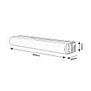 Rabalux 2065 LED kúpeľňové nástenné svietidlo nad zrkadlo Matt 1x10W | 960lm | 4000K | IP44 - chróm, biela