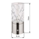 Globo 21010N LED stolná lampička LUNKI  | 2,5W integrovaný LED zdroj | 185lm | 2700/4000/6500K