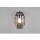 Trio 210860142 vonkajšie nástenné svietidlo Tuela 1x40W | E27 | IP44 - antracit
