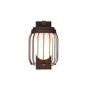Trio 210869124 vonkajšie nástenné svietidlo s pohybovým čidlom Tuela 1x40W | E27 | IP44 - hrdza