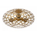 Lucide 21117/65/02 prisadené stropné svietilo Wolfram 3x60W | E27 - mosadzná, stmievateľné