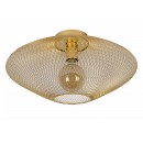 Lucide 21123/45/02 prisadené stropné svietilo Mesh 1x40W | E27 - mosadzná, stmievateľné