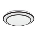 Rabalux 2130 LED stropné svietidlo Lupita 1x40W | 2700lm | 3000-6500K- stmievateľné, časovač, pamäťová funkcia, nočné osvetlenie, diaľkové ovládanie, čierna, biela