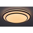 Rabalux 2130 LED stropné svietidlo Lupita 1x40W | 2700lm | 3000-6500K- stmievateľné, časovač, pamäťová funkcia, nočné osvetlenie, diaľkové ovládanie, čierna, biela