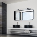 Rabalux 2166 LED kúpeľňové nástenné svietidlo nad zrkadlo Evan 1x12W | 1300lm | 4000K | IP44 - čierna, biela