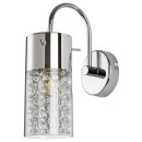 Rabalux 2194 kúpeľňové nástenné svietidlo Niagara 1x40W | E14 | IP44 - priehľadná, chróm