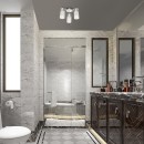 Rabalux 2195 kúpeľňové prisadené stropné svietidlo Niagara 3x40W | E14 | IP44 - priehľadná, chróm