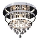 Rabalux 2237 LED prisadený luster Pallas 1x32W+3x40W | 3xE14 | 2030lm | | 4000K- 3 fázové stmievanie, chróm, biela
