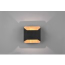 Trio 224810132 LED nástenné svietidlo Arino 1x4,3W | 400lm | 3000K - 3 fázové stmievanie, drevo, čierna