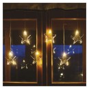 Emos DCGW02 LED záhradná dekoračná vianočná reťaz - záves hviezdy 5m 3,6W | 8LED | 2700K | IP44 - teplá biela