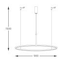 Zuma Line 003064-026644 LED závesné stropné svietidlo CLAUD integrovaný LED zdroj