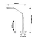 Rabalux 2310 LED stojacia lampa Draco 1x13W | 790lm | 3000-6500K