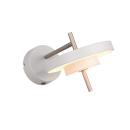 Trio T240270176 LED nástenné svietidlo KEATON  | 10W integrovaný LED zdroj | 1x1200lm | 2300+3000+4000K | Trio - SwitchDimmer | sivá