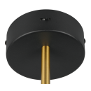 Trio T240270180 LED nástenné svietidlo KEATON  | 10W integrovaný LED zdroj | 1x1200lm | 2300+3000+4000K | Trio - SwitchDimmer | čierna | zlatá