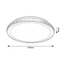 Rabalux 2420 LED stropné svietidlo Cressida 1x24W | 1720lm | 4000K- hviezdny efekt, biela