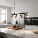 Ideal Lux 244624 závesný bodový stropný luster Dynamite 4x28W | GU10 - matná mosadz