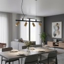 Ideal Lux 244624 závesný bodový stropný luster Dynamite 4x28W | GU10 - matná mosadz