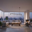 Ideal Lux 244648 závesný bodový stropný luster Dynamite 6x28W | GU10 - matná mosadz