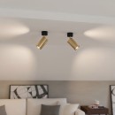 Ideal Lux 244662 stropná a nástenná bodová lampa Dynamite 1x28W | GU10 - matná mosadz