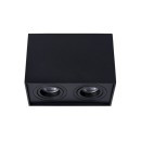 Lucide 22953/02/30 stropné bodové svietidlo Tube 2x50W | GU10 - čierna, nastaviteľné, stmievateľné