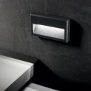 Ideal Lux 250854 LED nástenné orientačné svietidlo Febe 1x6W | 490lm | 3000K | IP65 - antracit