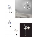 Ideal Lux 006550 detské prisadené stropné svietidlo Tender 6x40W | E14