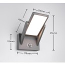 Trio T253769142 LED vonkajšie nástenné svietidlo MALAWI  | 5W integrovaný LED zdroj | 700lm | 2300+3000+4000K