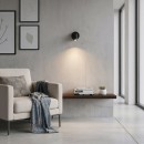 Ideal Lux 260617 LED nástenné svietidlo Bean round 1x3,5W | 220l | 3000K - vypínač na tele, čierna