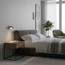 Ideal Lux 260631 LED nástenné svietidlo Bean round 1x3,5W | 220l | 3000K - vypínač na tele, nikel