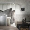 Ideal Lux 260655 LED nástenné svietidlo Bean square 1x3,5W | 220l | 3000K - vypínač na tele, čierna