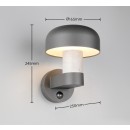 Trio T262569178 vonkajšie nástenné svietidlo FRASER  E27