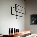 Ideal Lux 269382 LED závesné stropné svietidlo Frame 1x93W | 9600lm | 3000K - čierna