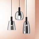 Ideal Lux 275567 LED závesné stropné svietidlo Coco-3 sp 1x7W | 660lm | 3000K - dymová, čierna