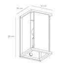 Lucide 27883/11/30 CLAIRE exteriérové ​​nástenné svietidlo 1xE27 54 15W