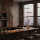 Ideal Lux 279794 LED závesné stropné svietidlo Diesis sp 1x7W | 660lm | 3000K - mosadz