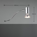 Trio 283400106 nástenné svietidlo Giada 1x5W | GU10 | IP44 - chróm