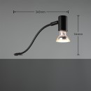 Trio 283400132 nástenné svietidlo Giada 1x5W | GU10 | IP44 - matná čierna