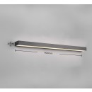 Trio 283919032 LED nástenné svietidlo Rocco 1x13W | 1400lm | 3000K | IP44 - čierna