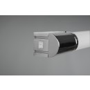 Trio 284074206 LED nástenné svietidlo Piera 1x8W | 850lm | 3000K | IP44 - zásuvka, vypínač na tele, chróm