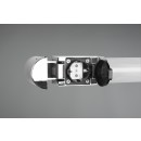 Trio 284077906 LED nástenné svietidlo Piera 1x16W | 1650lm | 3000K | IP44 - zásuvka, vypínač na tele, chróm
