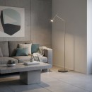 Ideal Lux 285337 LED stojace svietidlo Diesis pt 1x7W | 660lm | 3000K - káblový spínač, nikel