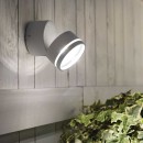 Ideal Lux 285450 LED vonkajšie nástenné svietidlo Omega Ap Round 1x7W | 610lm | 3000K | IP54 - antracit
