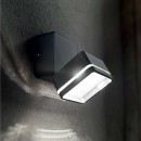 Ideal Lux 285535 LED vonkajšie nástenné svietidlo Omega Ap Square 1x7W | 650lm | 4000K | IP54 - čierna