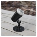 Emos DCPC02 LED dekoratívny projektor - vločky 3,6W | IP44 - biela, rotujúce svetlo, čierna