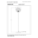 Lucide L107230102 stojacia lampa HANNELORE  E27