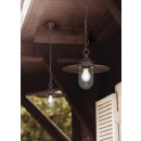 Trio 301760124 záhradná závesná lampa Brenta 1x40W | E27 | IP44 - hnedá patina
