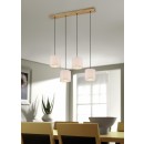 Trio 302100430 závesné stropné svietidlo Elmau 4x60W | E27 | IP20 - antický nikel s bielou