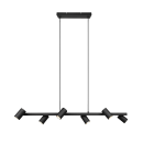 Trio 302400632 závesné bodové stropné svietidlo Marley 6x35W | GU10 - čierna